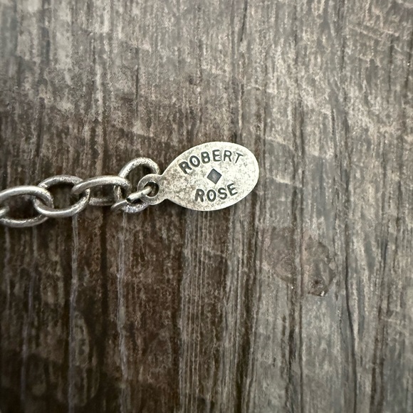 Robert Rose Faux Turquoise and Coral Medallion Necklace - Picture 5 of 13